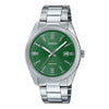 MTP1302D-3AVT, Green Dial Stainless Steel Watch