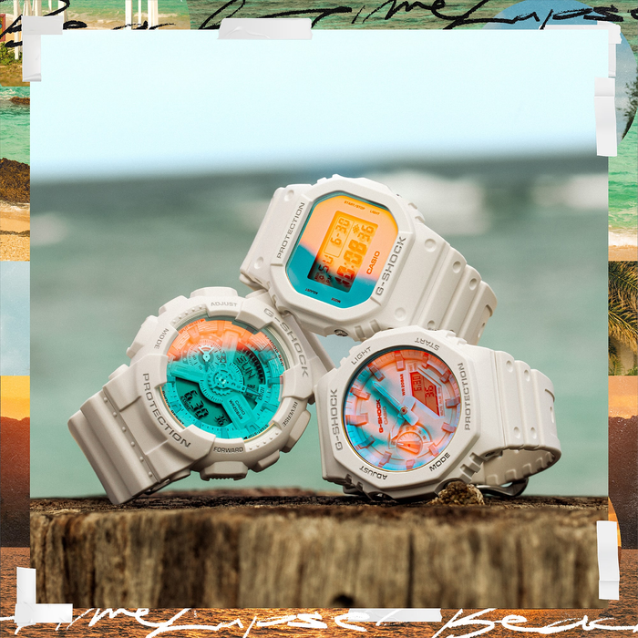 G Shock GA 2100TL 7AER Beach Time lapse Multifunction Wristwatch