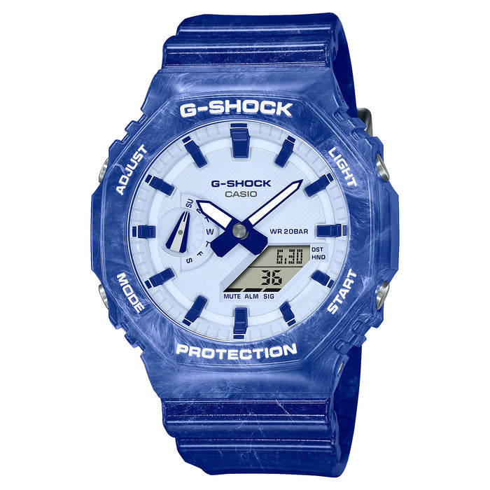 G-SHOCK GA2100BWP-2A Blue Porcelain Watch
