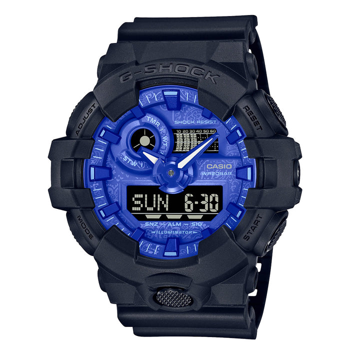 G-SHOCK GA700BP-1A Paisley Blue Watch