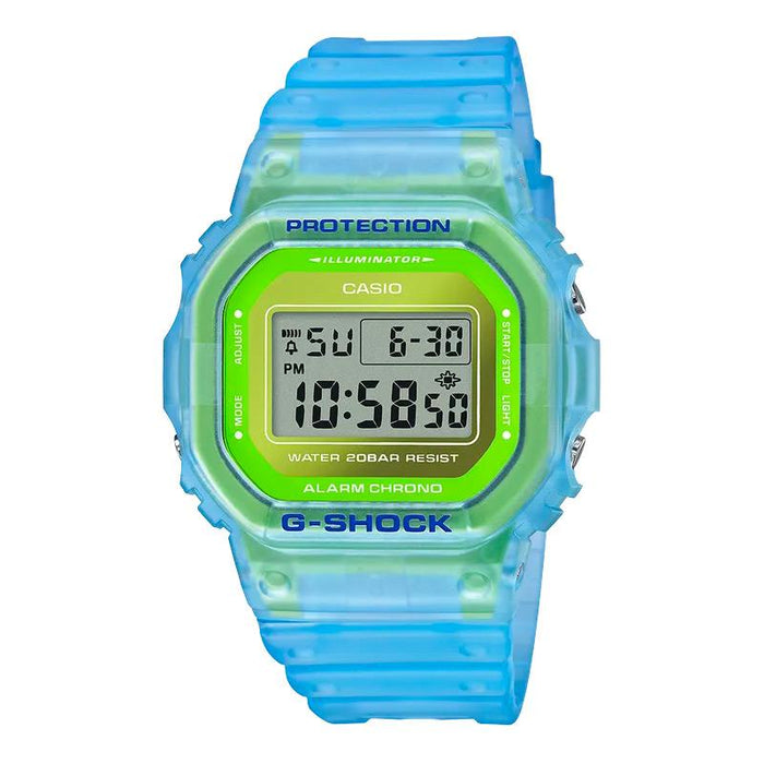gshock DW5600LS-2 transparent mens fluorescent watch
