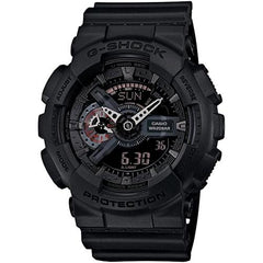 gshock GA110MB-1A matte black mens analog digital watch