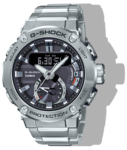 gshock GSTB200D-1A gsteel mens carbon core watch